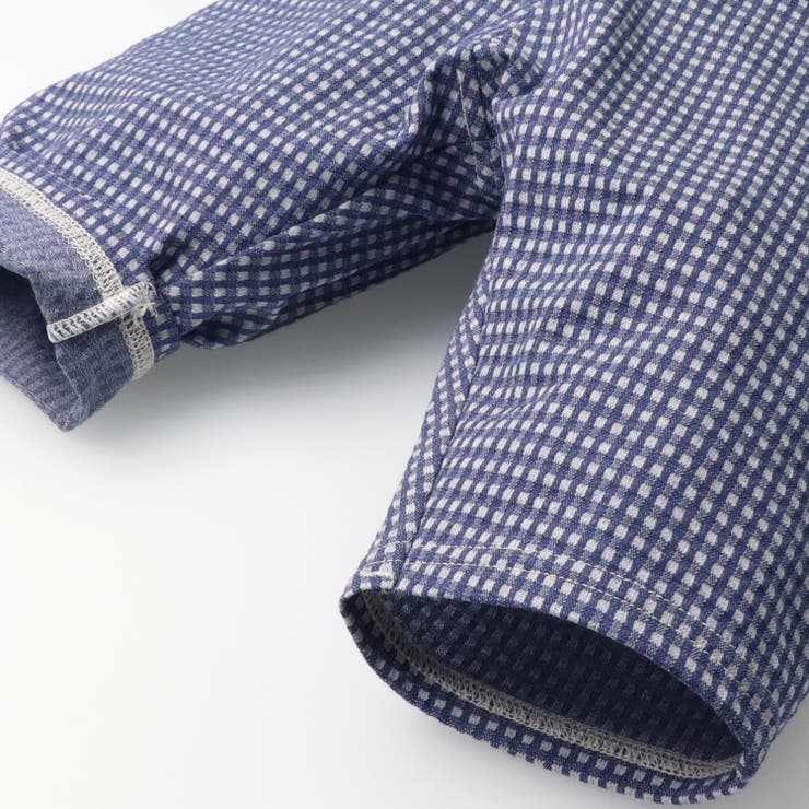 子供服moujonjon(ムージョンジョン)ニットサッカーギンガムチェック柄ハーフパンツ80cm～130cmM8715