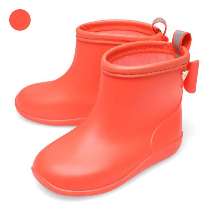 バックリボン付無地レインシューズ・長靴 16cm～18cm M87551 | こどもの森e-shop | 詳細画像1 