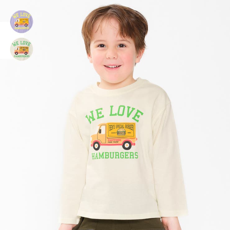 トラック車仕掛け付き長袖Ｔシャツ・ロンT | こどもの森e-shop | 詳細画像1 