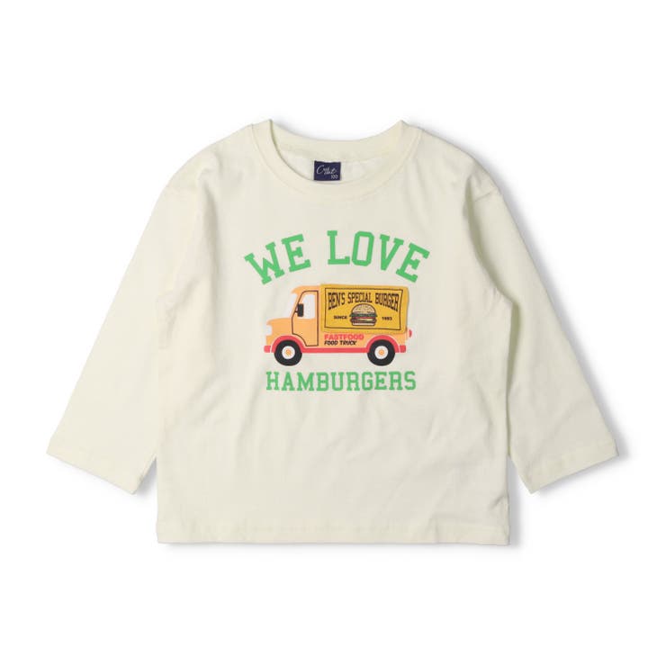 子供服crescent(クレセント)トラック車仕掛け付き長袖Ｔシャツ80cm～130cmN1480