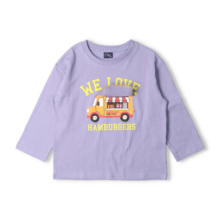 子供服crescent(クレセント)トラック車仕掛け付き長袖Ｔシャツ80cm～130cmN1480