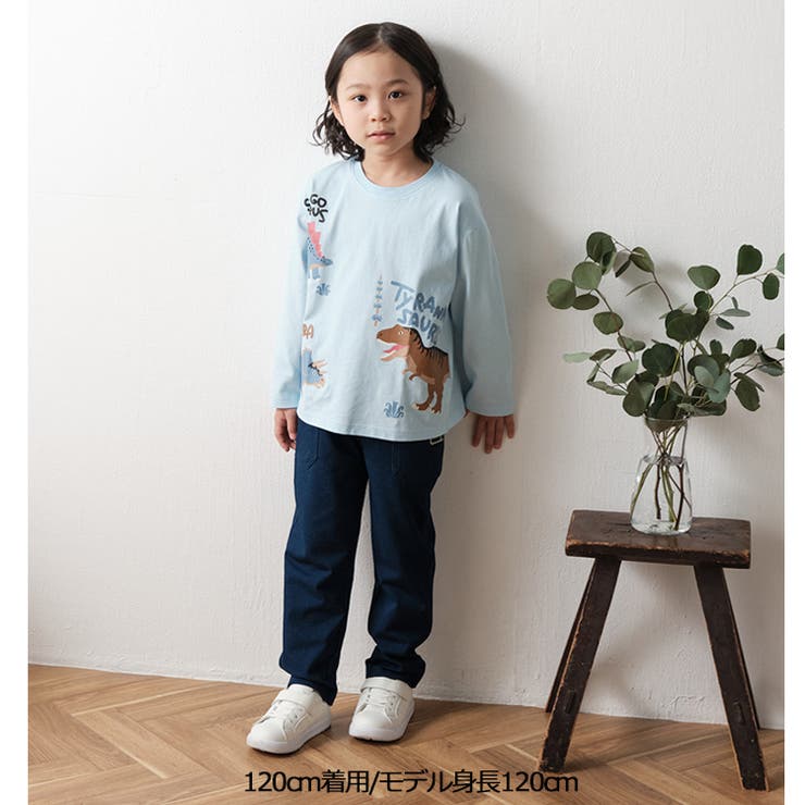 恐竜ワッペン付ロングパンツ | こどもの森e-shop | 詳細画像9 