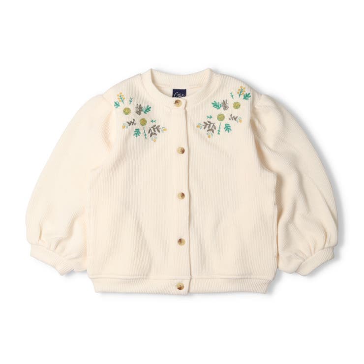 お花刺繍ニット風カーディガン[品番：MTIK0011480]｜こどもの森e