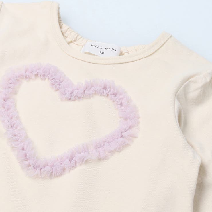 【WEB限定】ハートチュール長袖Ｔシャツ | こどもの森e-shop | 詳細画像3 