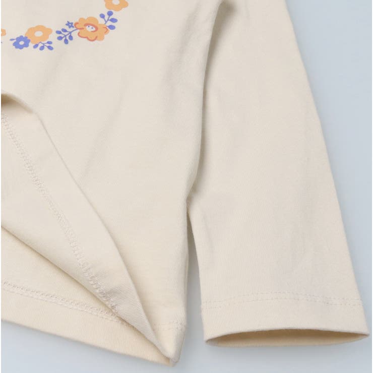 【WEB限定】お花ロゴプリント肩フリル長袖Ｔシャツ | こどもの森e-shop | 詳細画像6 