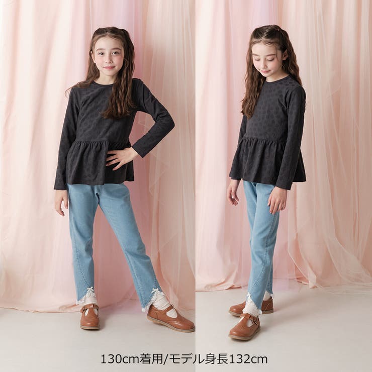 お花柄ジャガード長袖Ｔシャツ | こどもの森e-shop | 詳細画像6 