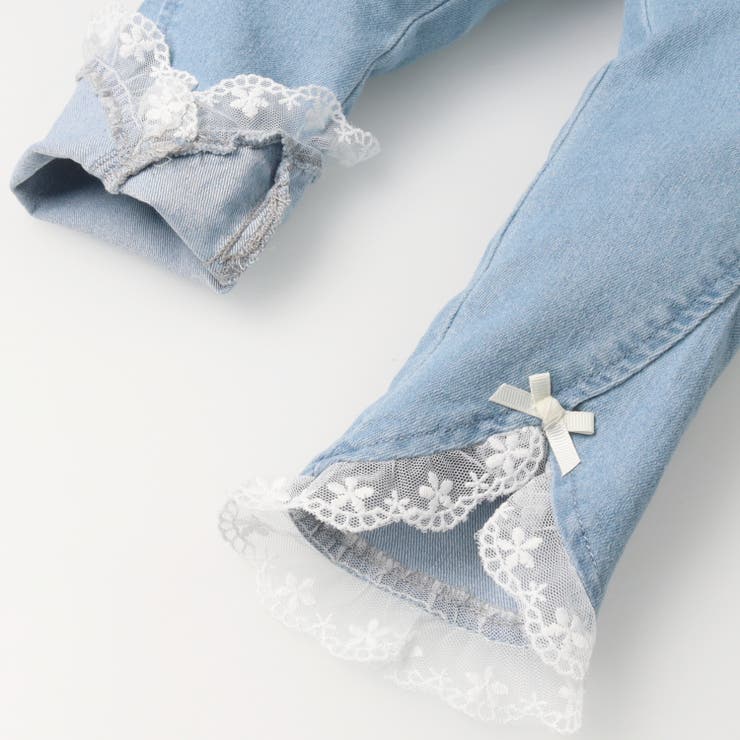 裾リボンツイル・デニムロングパンツ | こどもの森e-shop | 詳細画像7 