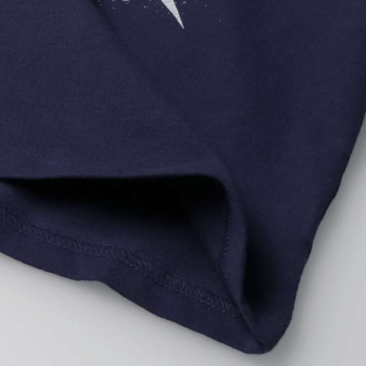 【子供服】crescent(クレセント)アップリケ付きグラフィックプリント半袖Tシャツ80cm～130cmN32804