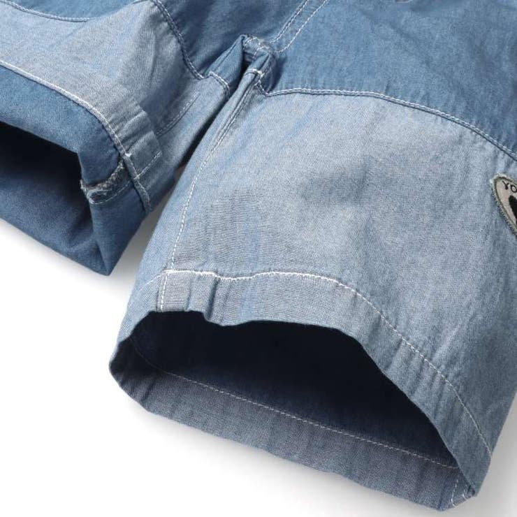 裾切替デニム6分丈ハーフパンツ 80cm～130cm N33107 | こどもの森e-shop | 詳細画像7 