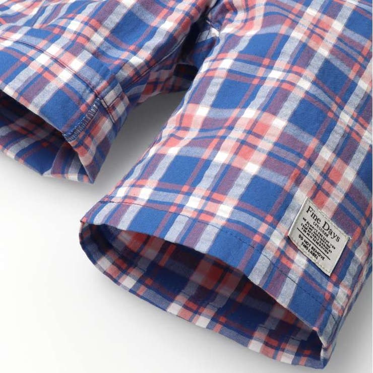 サッカーチェック6分丈ハーフパンツ 80cm～130cm N33110 | こどもの森e-shop | 詳細画像8 