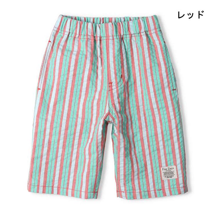 ストライプ6分丈ハーフパンツ 80cm～130cm N33111 | こどもの森e-shop | 詳細画像2 