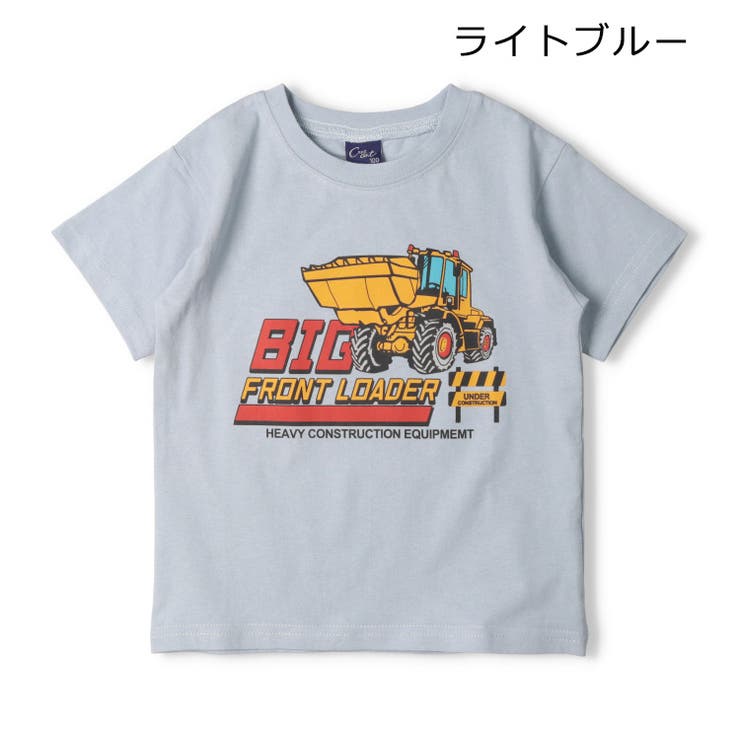 子供服crescent(クレセント)働く車プリント半袖Ｔシャツ80cm～130cmN3489