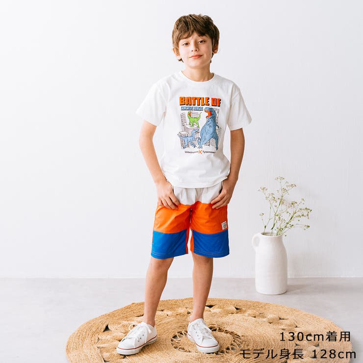 子供服crescent(クレセント)３段切替ハーフパンツ80cm～130cmN3519
