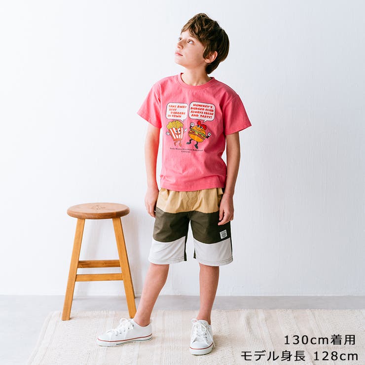 子供服crescent(クレセント)３段切替ハーフパンツ80cm～130cmN3519