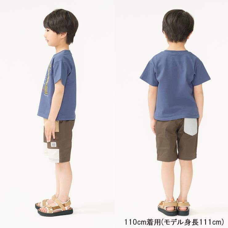 子供服crescent(クレセント)３段切替ハーフパンツ80cm～130cmN3519