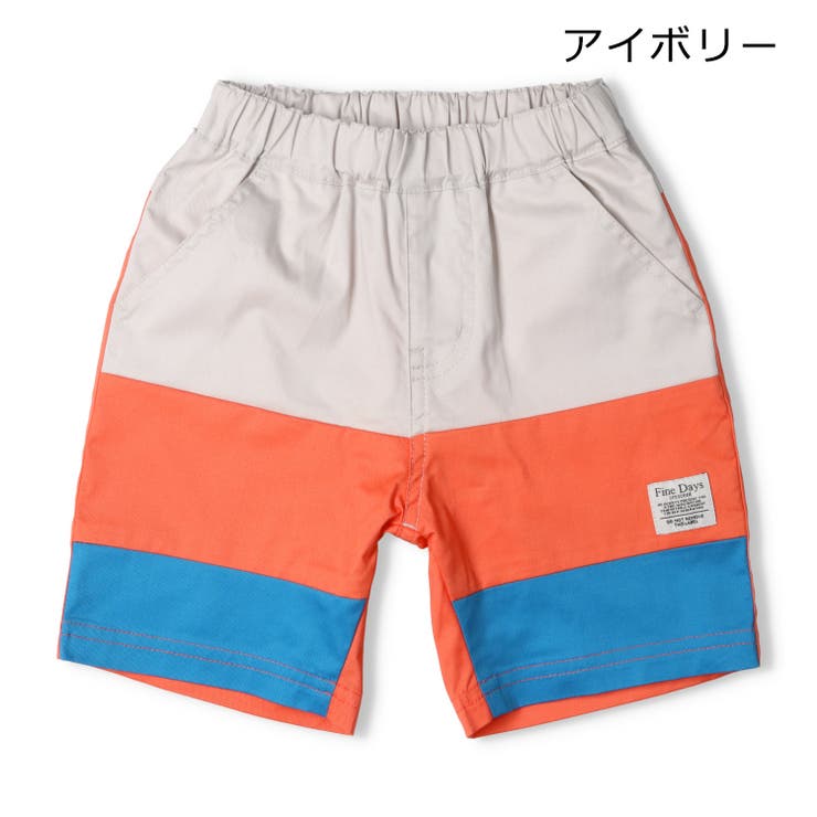 子供服crescent(クレセント)３段切替ハーフパンツ80cm～130cmN3519