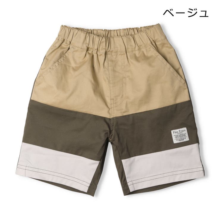 子供服crescent(クレセント)３段切替ハーフパンツ80cm～130cmN3519