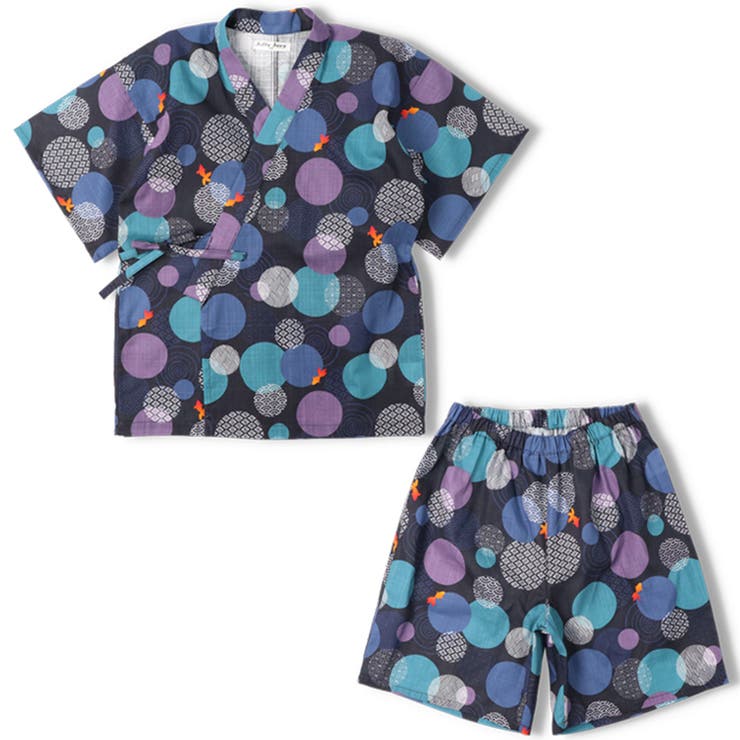 【WEB限定】水玉金魚柄甚平 | こどもの森e-shop | 詳細画像2 