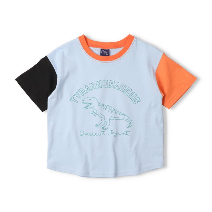 ブルー | 車・恐竜刺繍Ｔシャツ | こどもの森e-shop