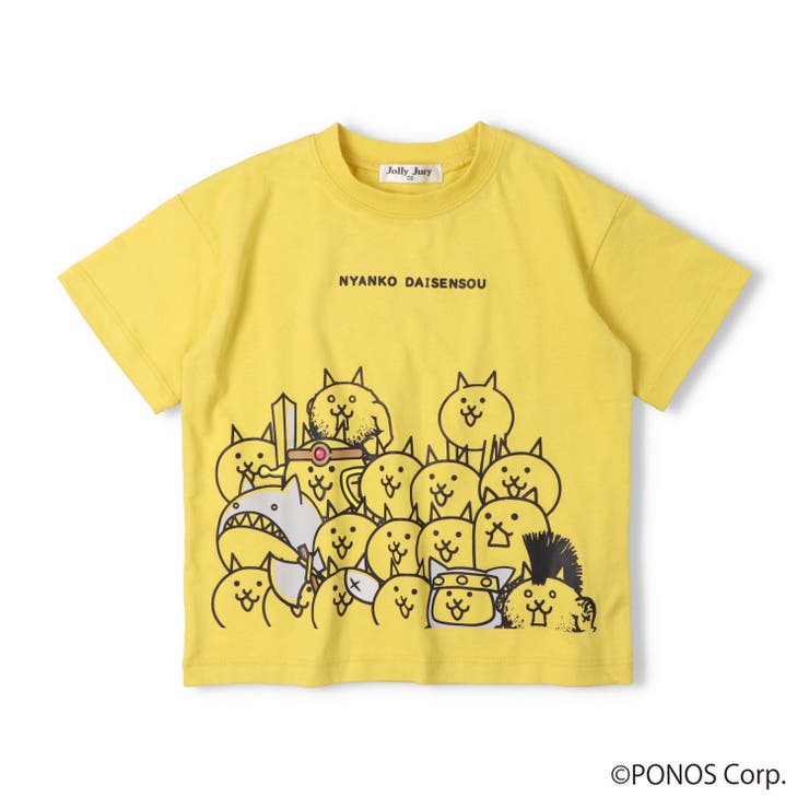 イエロー | 【WEB限定】にゃんこ大戦争/Ｔシャツ | こどもの森e-shop