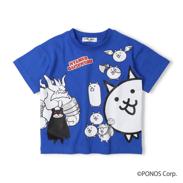ブルー | 【WEB限定】にゃんこ大戦争/Ｔシャツ | こどもの森e-shop