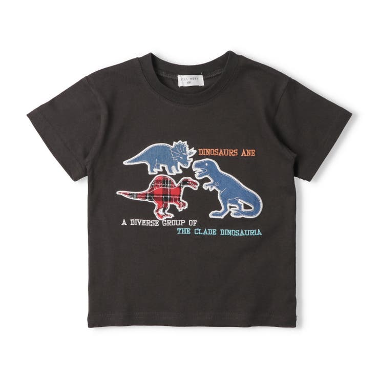 ブラック | 【WEB限定】恐竜デザインＴシャツ | こどもの森e-shop