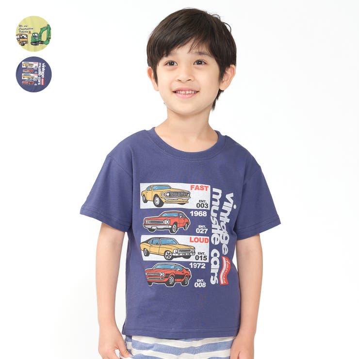 【WEB限定】乗り物プリントＴシャツ | こどもの森e-shop | 詳細画像1 