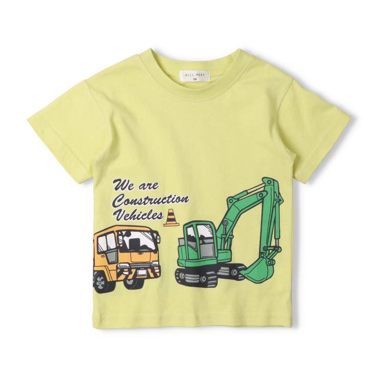 イエロー | 【WEB限定】乗り物プリントＴシャツ | こどもの森e-shop