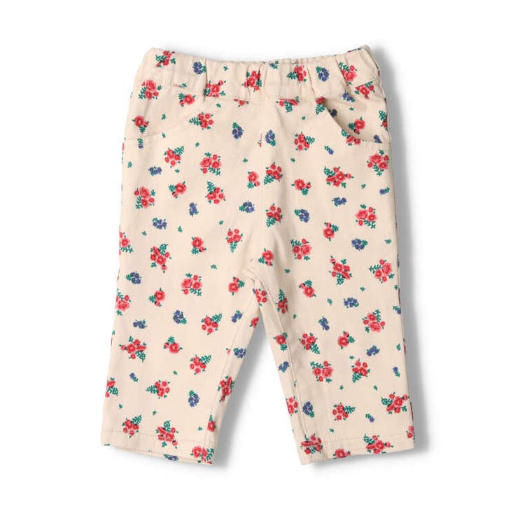 【子供服】crescent(クレセント)無地・小花柄ストレッチツイルハーフパンツ80cm～130cmN41112