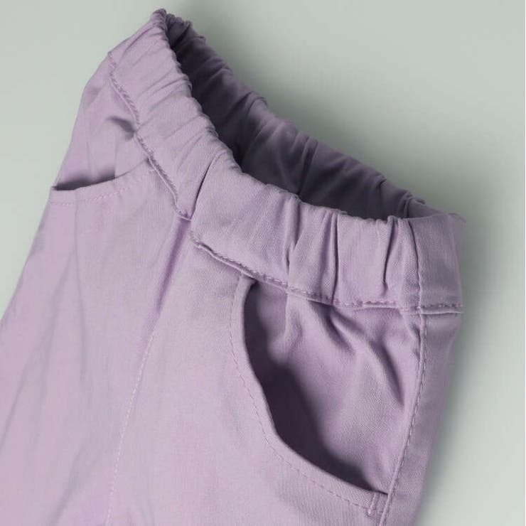 【子供服】crescent(クレセント)無地・小花柄ストレッチツイルハーフパンツ80cm～130cmN41112