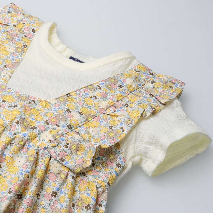 花柄キャミレイヤード風半袖Tシャツ 80cm～130cm N42801 | こどもの森e-shop | 詳細画像5 