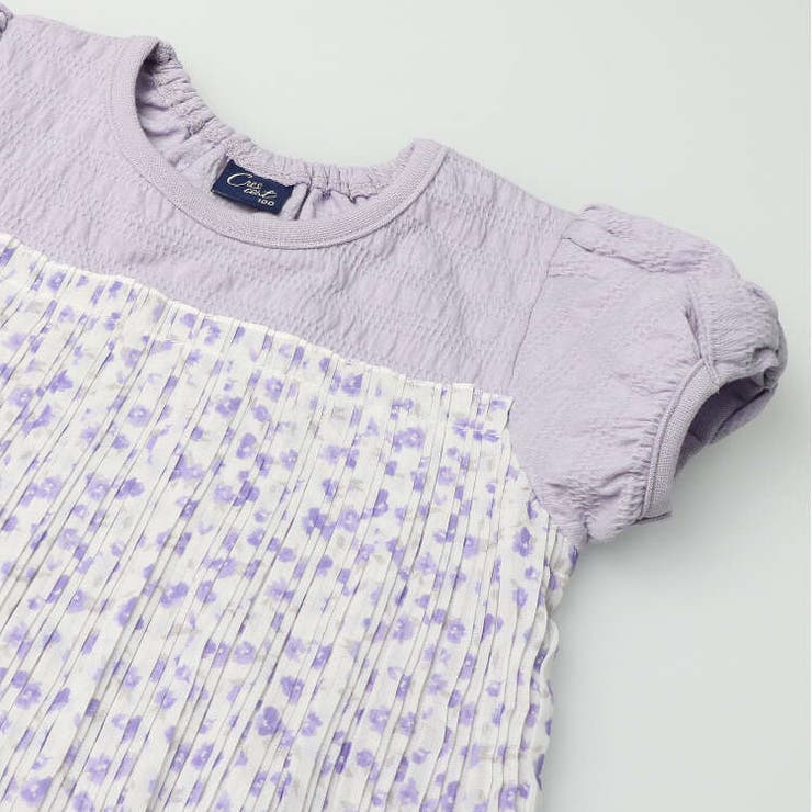 花柄シフォンプリーツ切替半袖Tシャツ 80cm～140cm N42819 | こどもの森e-shop | 詳細画像5 