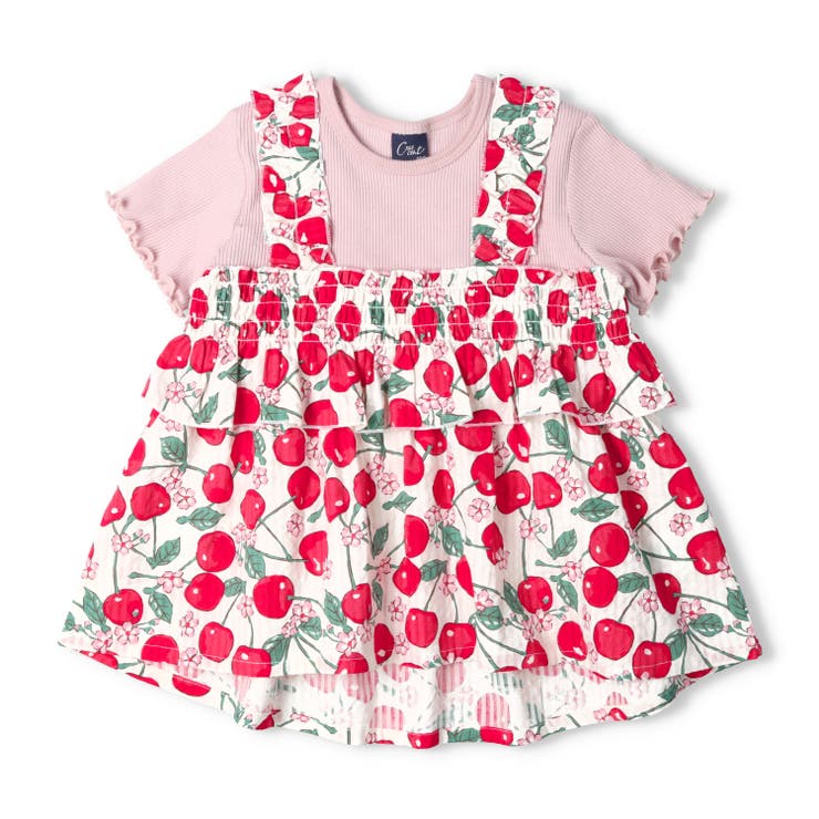 さくらんぼ・レモン柄キャミ半袖Ｔシャツ | こどもの森e-shop | 詳細画像3 