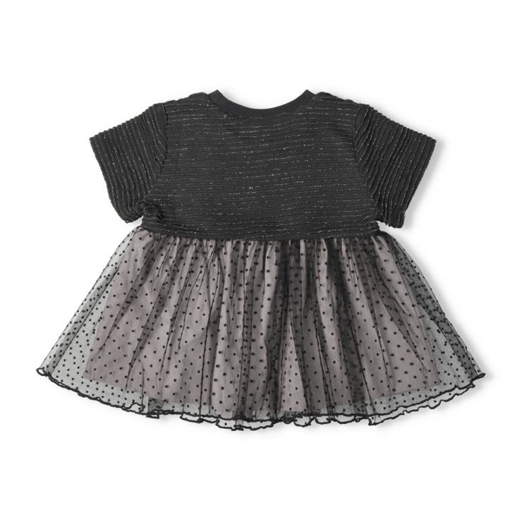 子供服crescent(クレセント)チュール切替半袖Ｔシャツ80cm～130cmN4488