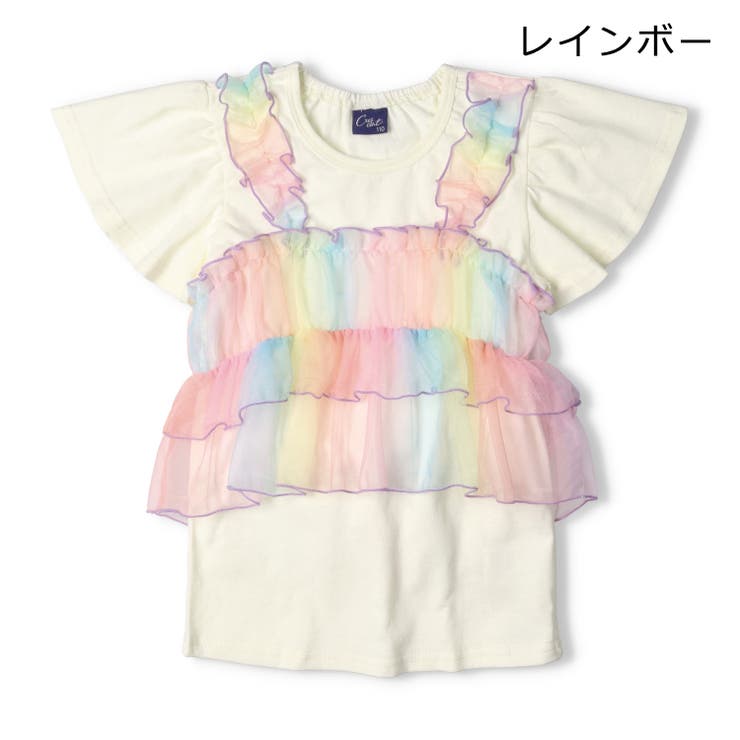 チュールキャミ重ね着風半袖Ｔシャツ | こどもの森e-shop | 詳細画像3 
