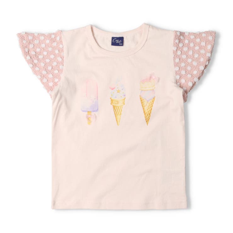 子供服crescent(クレセント)スイーツプリント半袖Ｔシャツ80cm～130cmN4489