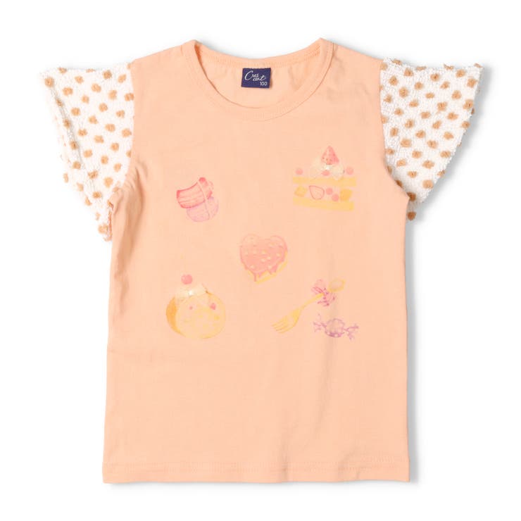 子供服crescent(クレセント)スイーツプリント半袖Ｔシャツ80cm～130cmN4489