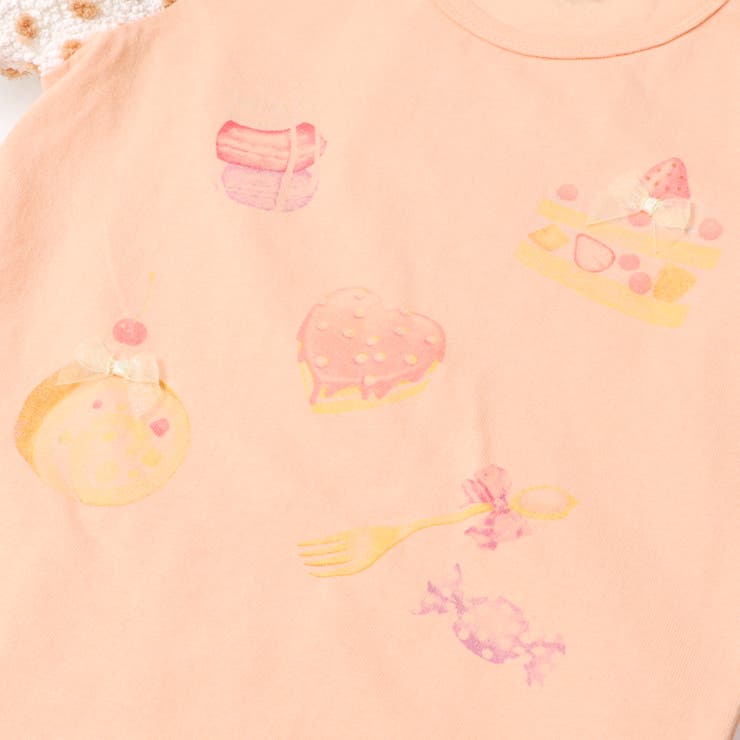 子供服crescent(クレセント)スイーツプリント半袖Ｔシャツ80cm～130cmN4489