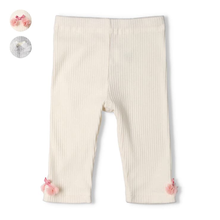 裾リボン付き６分丈レギンス | こどもの森e-shop | 詳細画像1 