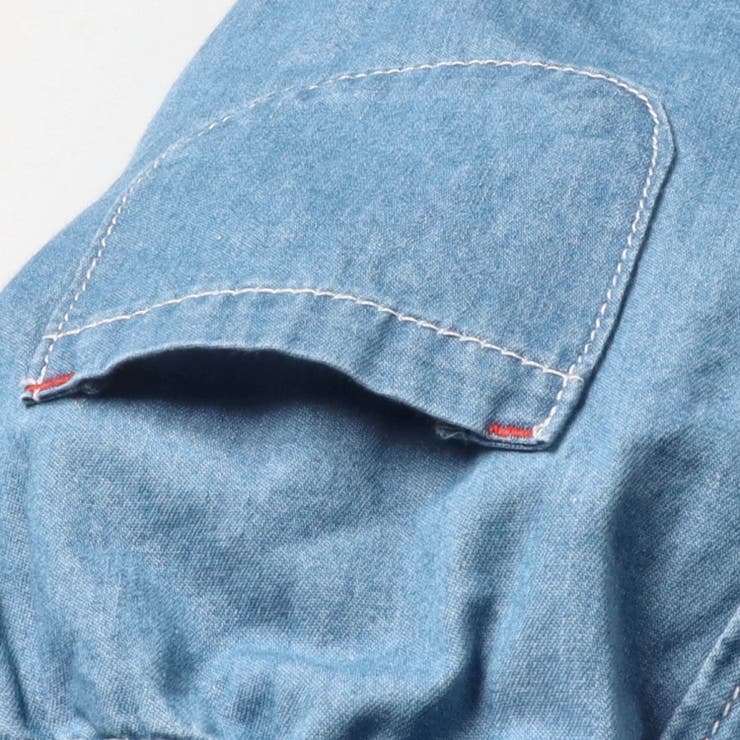 子供服crescent(クレセント)リボン・ハート刺繍6分丈デニムハーフパンツ80cm～130cmN4519