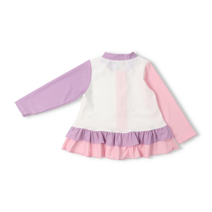 【WEB限定】配色裾フリルラッシュガード | こどもの森e-shop | 詳細画像2 