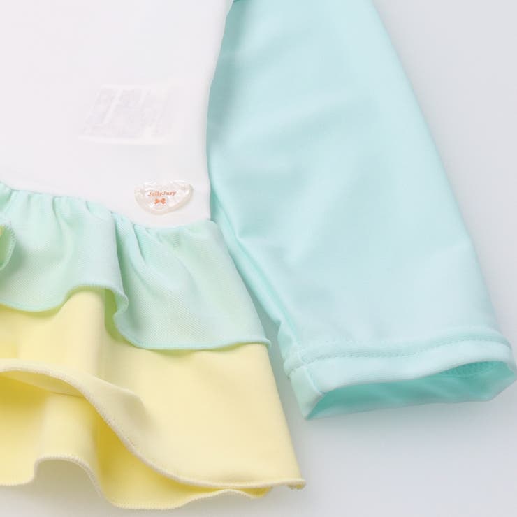 【WEB限定】配色裾フリルラッシュガード | こどもの森e-shop | 詳細画像5 