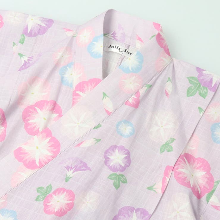 【WEB限定】朝顔柄浴衣・帯セット | こどもの森e-shop | 詳細画像4 
