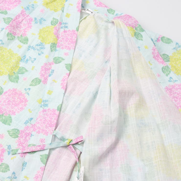 【WEB限定】あじさい柄浴衣・帯セット | こどもの森e-shop | 詳細画像7 
