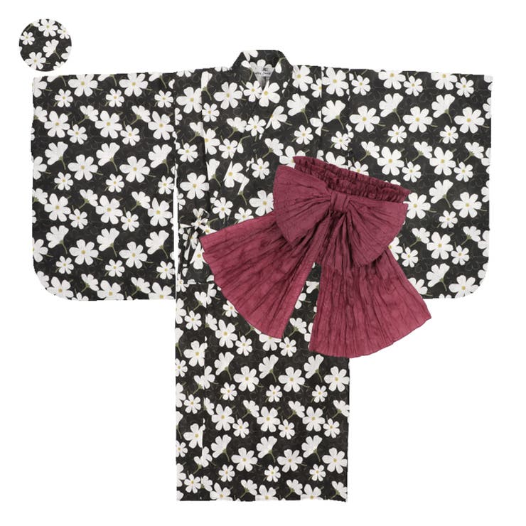 【WEB限定】花柄浴衣・帯セット | こどもの森e-shop | 詳細画像1 