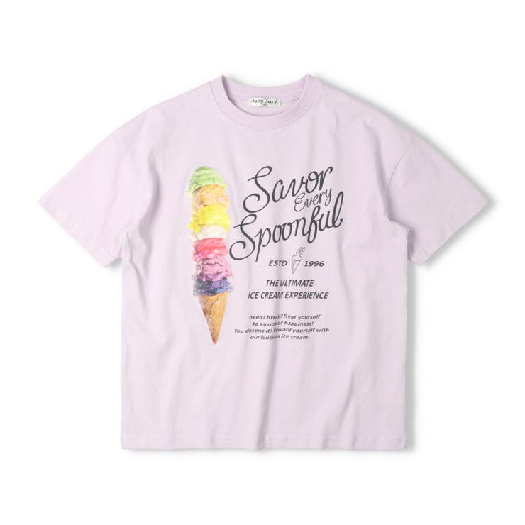 ラベンダー | 【WEB限定】アイスクリームプリントＴシャツ | こどもの森e-shop
