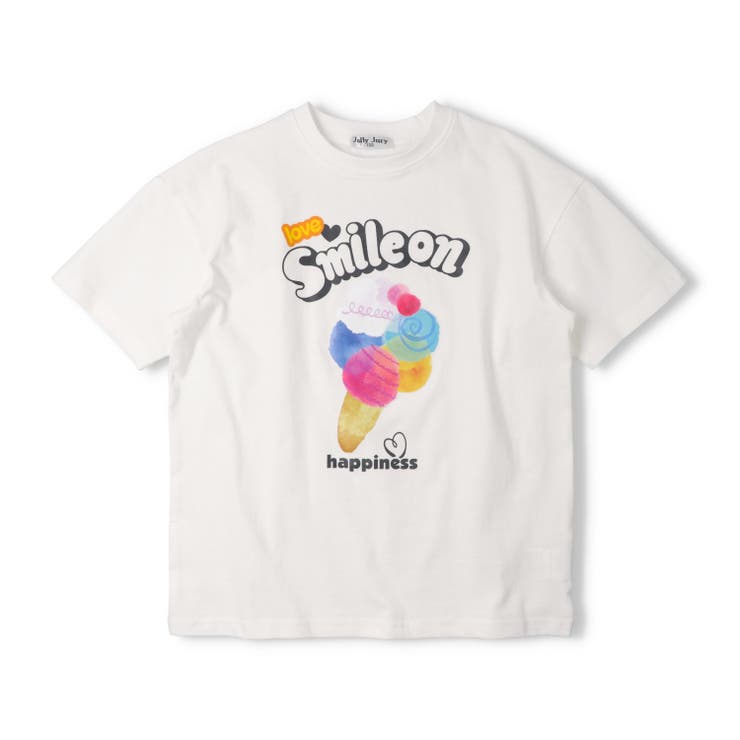 オフホワイト | 【WEB限定】アイスロゴプリントＴシャツ | こどもの森e-shop