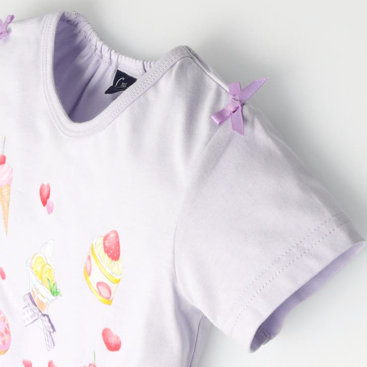 リボン付スイーツプリントＴシャツ | こどもの森e-shop | 詳細画像3 