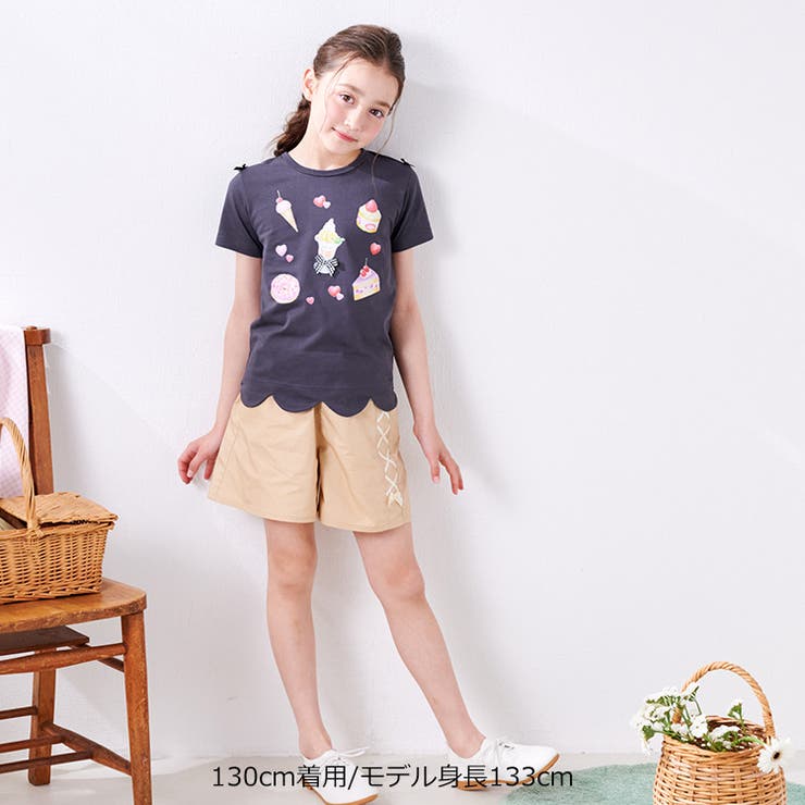 リボン付スイーツプリントＴシャツ | こどもの森e-shop | 詳細画像7 