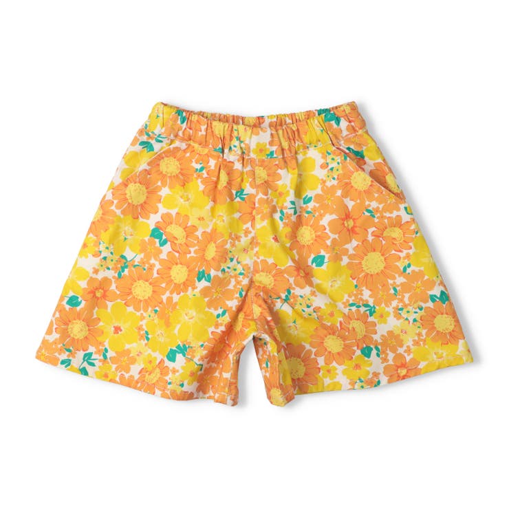 オレンジ | 小花柄ショートパンツ | こどもの森e-shop